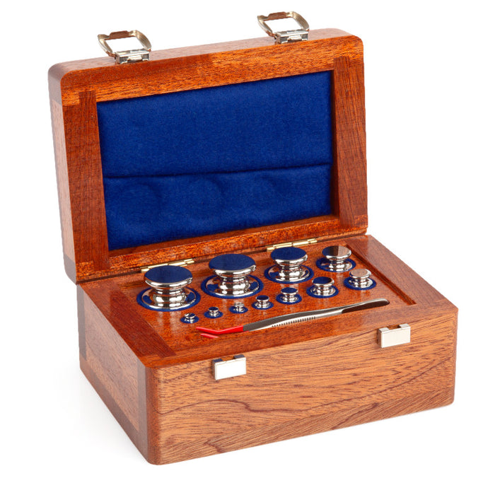 Radwag ijkgewichtenset E1 | 1 g - 50 g | Houten doos