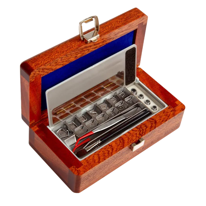 Radwag ijkgewichtenset E1 | 1 mg - 5 g | Houten doos