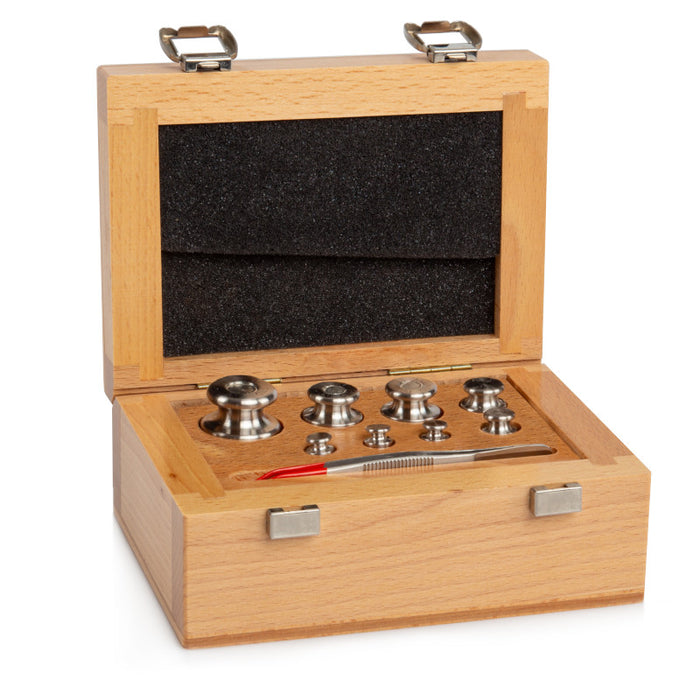 Radwag ijkgewichtenset M1 | 1 g - 50 g | Houten doos